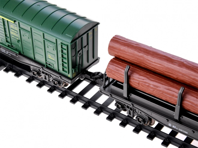 Grande trenino elettrico con locomotiva fumante