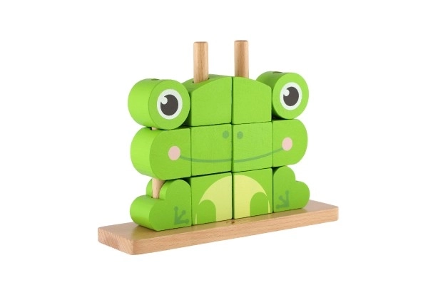 Puzzle Rana in Legno per Bambini