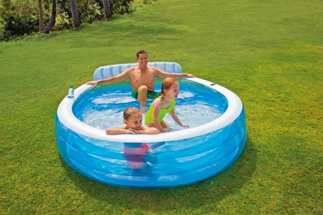 Piscina gonfiabile con sedili per famiglie Intex