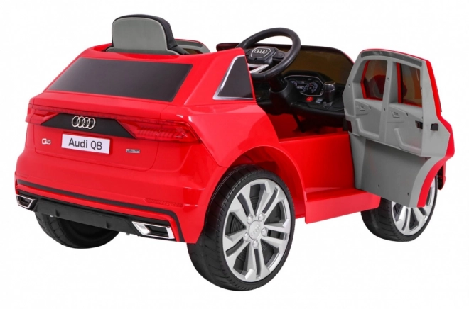 Audi Q8 Sollevatore per bambini batteria Rosso + Telecomando + EVA + Avvio lento + MP3 USB + LED
