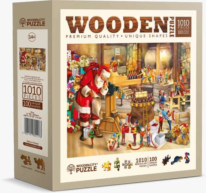 Puzzle di legno officina di Babbo Natale