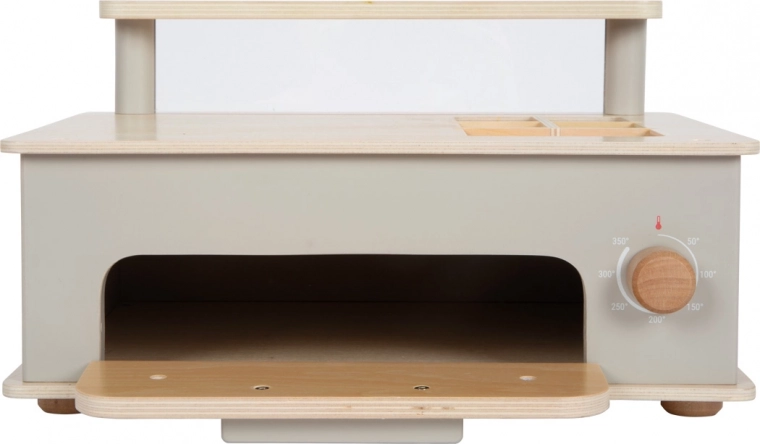 Autentico forno in legno con manopola a scatto