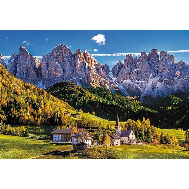 Impressionante soggetto di Val di Funes nelle Dolomiti