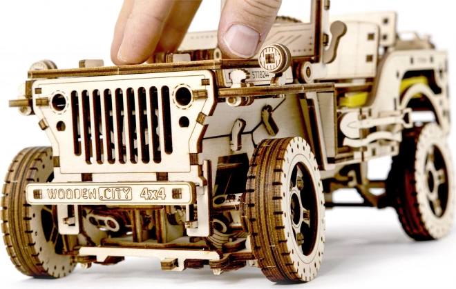 Puzzle 3D Auto Fuoristrada Jeep 4x4 in Legno