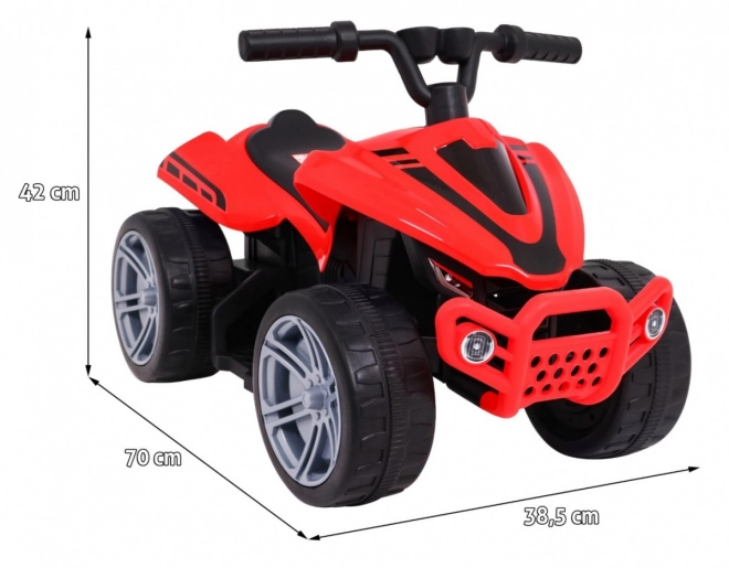 Quad Little Monster a batteria per bambini Rosso