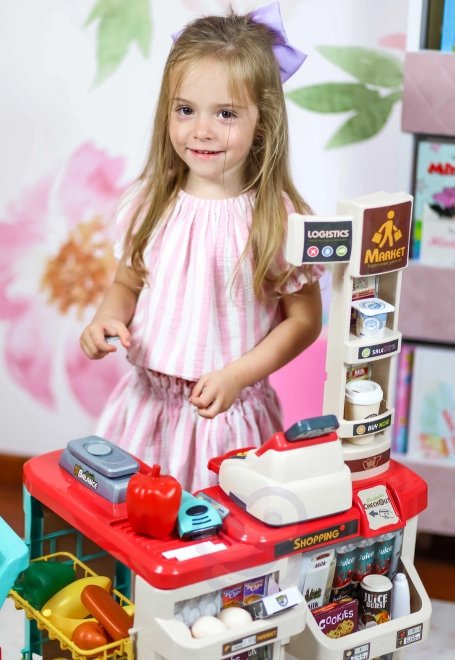 supermercato con carrello e accessori Woopie