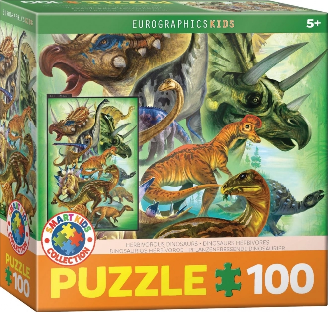 Puzzle Dinosauri erbivori 100 pezzi