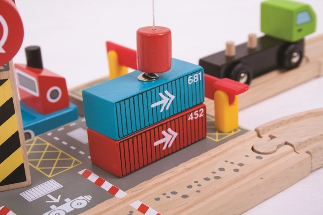 Stazione Di Trasbordo Container Bigjigs Rail