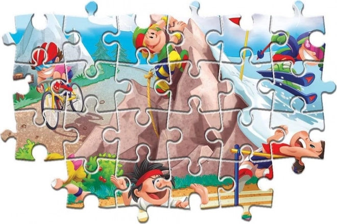 Puzzle Clementoni Na Sportowo 2x20 pezzi