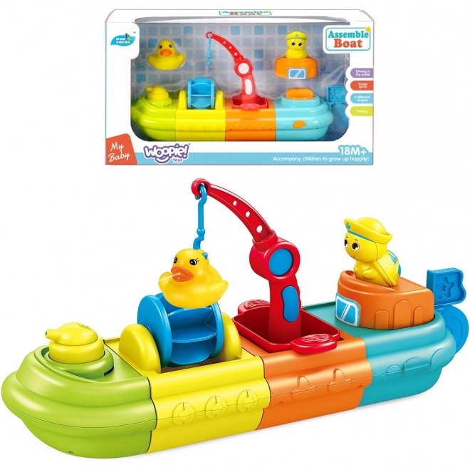 Barca giocattolo da bagno per bambini Woopie