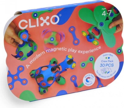 CLIXO costruzione magnetica blu-verde