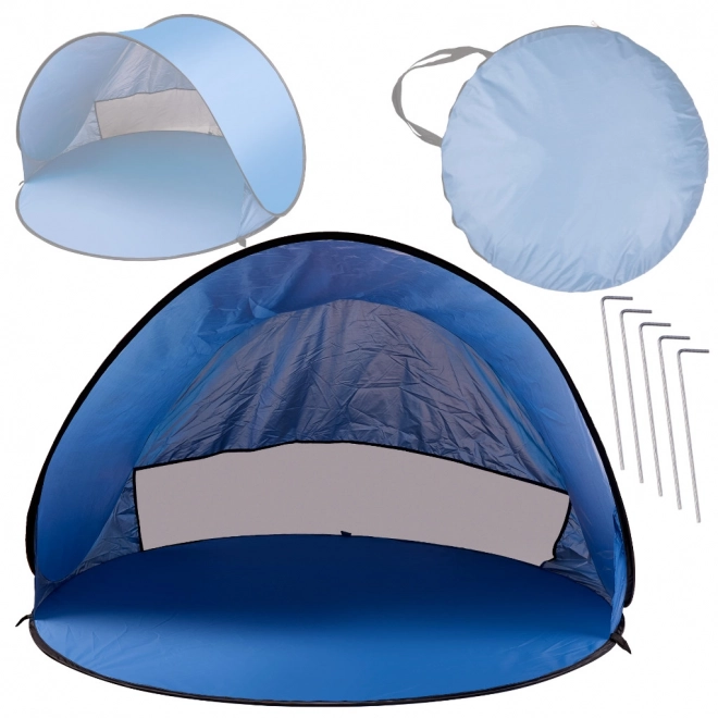 Grande tenda da spiaggia auto-installante con custodia