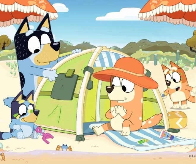 Puzzle Bluey in Spiaggia 35 Pezzi