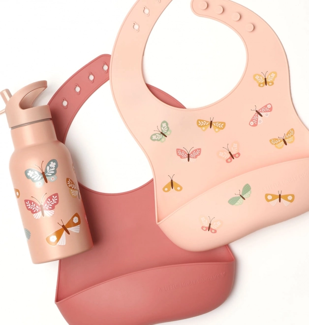Bavaglini in silicone per bambini con motivo a farfalle – Farfalle