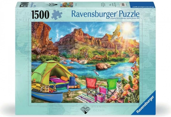 Puzzle Camping nel Canyon 1500 pezzi