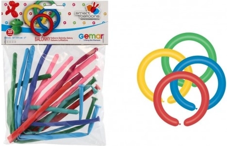 Palloncini modellabili in lattice, set da 10 pezzi
