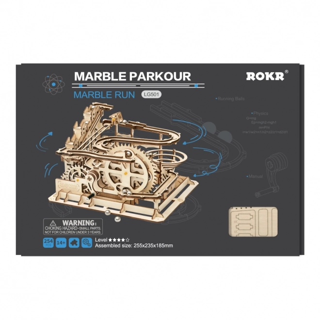 Rokr Puzzle 3D in Legno Pista per Biglie Parkour