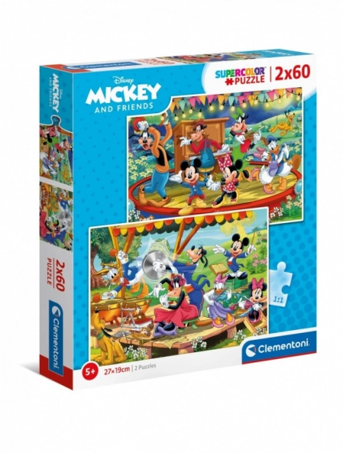 Puzzle CLEMENTONI Mickey e amici 2x60 pezzi