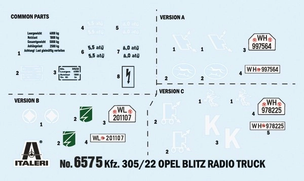 Camion Radio Opel Blitz in plastica