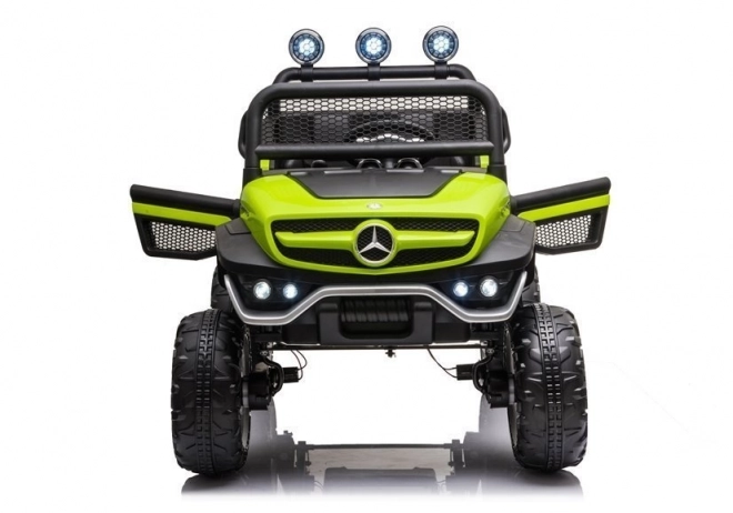 Auto elettrico a batteria Mercedes Unimog S rosso – Verde