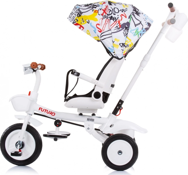 CHIPOLINO Triciclo con Tettuccio Futuro 2 in 1 Graffiti