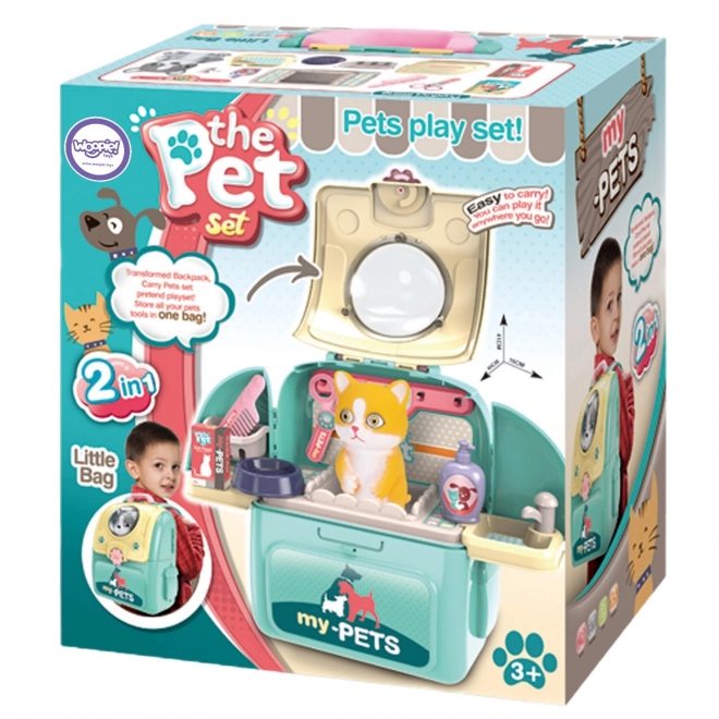 Zaino del Kit di Bellezza Portatile per Gatto