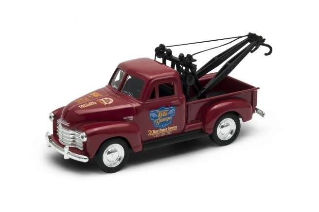 Modello di camioncino da traino Chevrolet 1953 1:34 in rosso