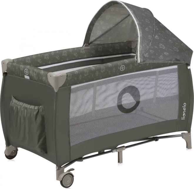 Lettino da viaggio Lionelo Sven Plus Beige Olive