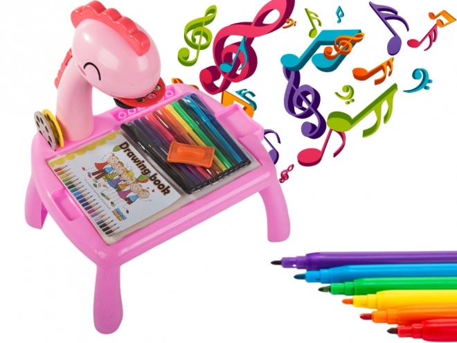 Tavolo da Disegno Didattico per Bambini con Proiettore