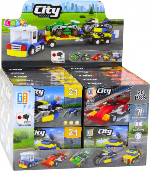 Costruzione creativa City veicoli 2 in 1