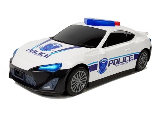 Auto della polizia con garage 2 in 1