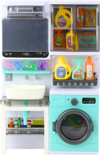 Lavatrice realistica con luci e suoni