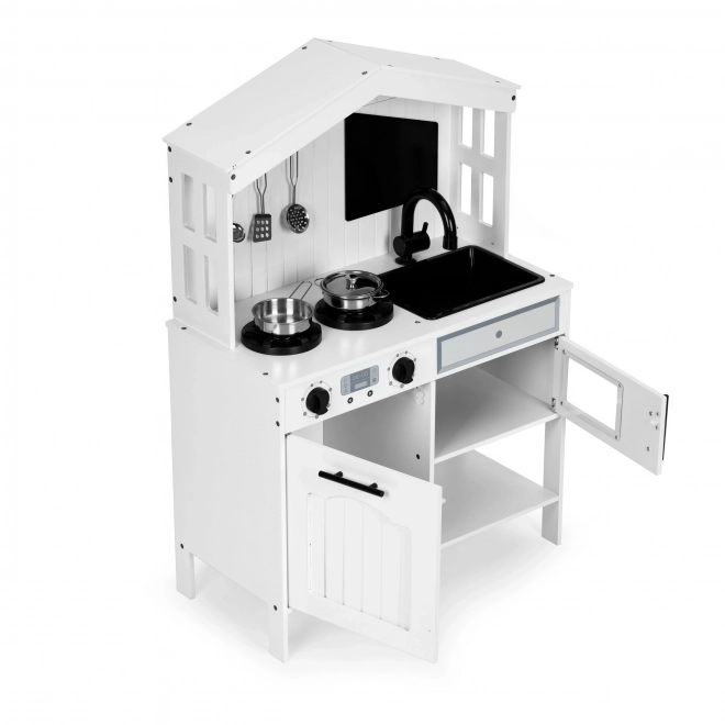Cucina giocattolo in legno per bambini con forno e accessori Ecotoys