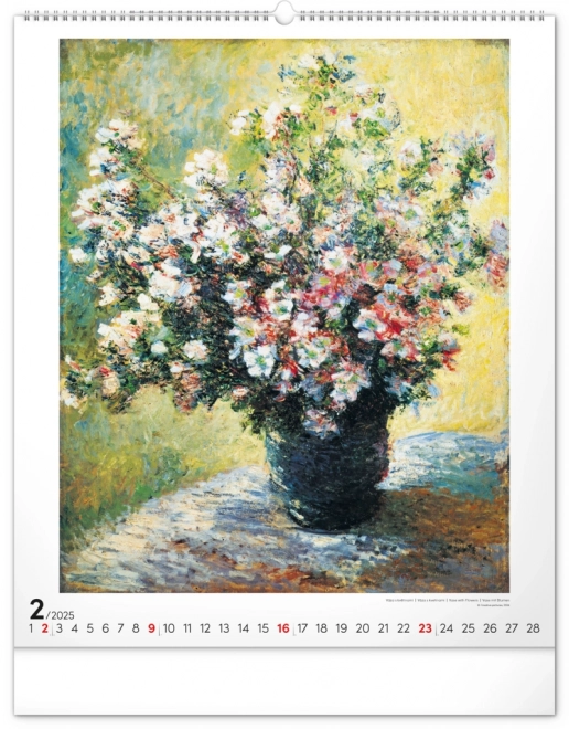 Calendario da parete Claude Monet 2025