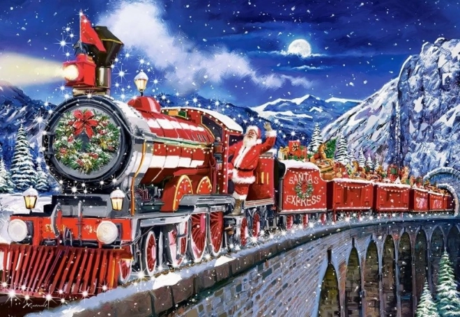 Puzzle Il Treno di Babbo Natale 1000 Pezzi