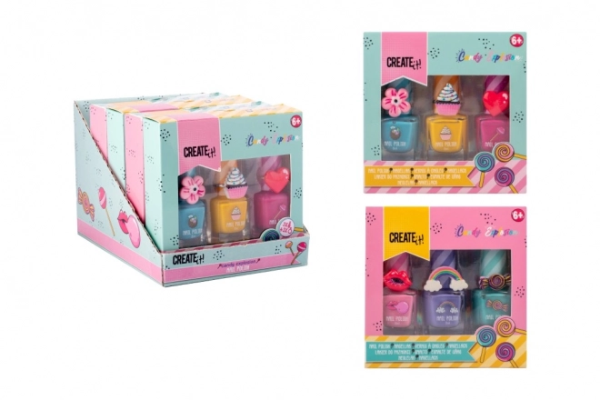 Set di smalti per unghie con ciondolo Candy