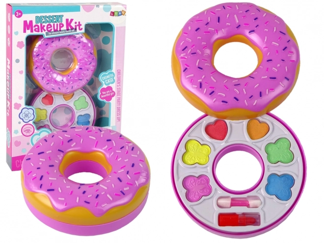 Palette di Ombretti Donut per Bambine con Rossetto