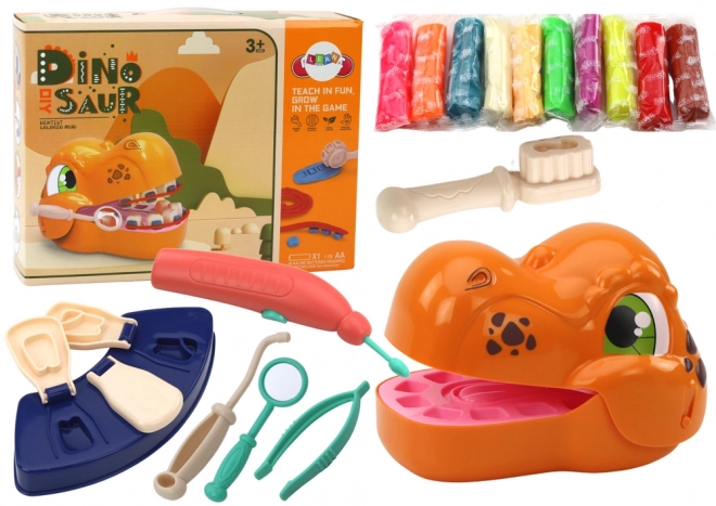 Set Creativo Dentista Dinosauro con Pasta da Modellare