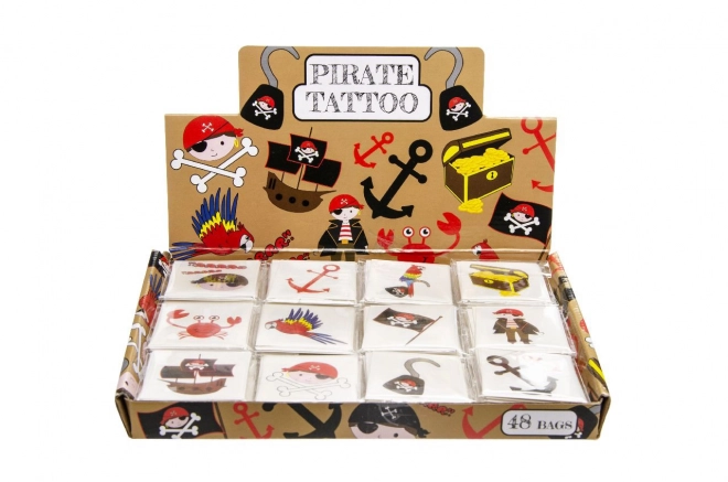 Tatuaggi Pirati 12 pezzi