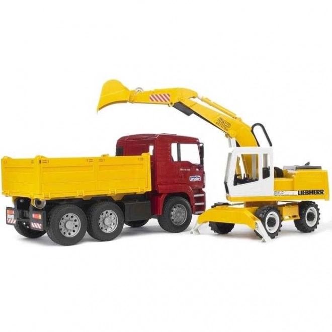 Camion MAN e Escavatore Bruder