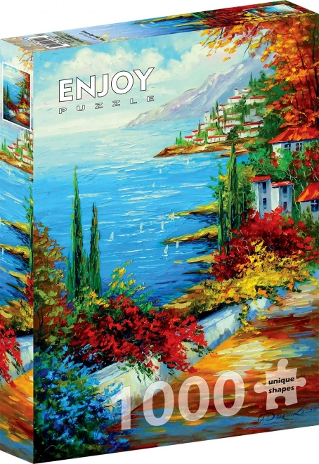 Enjoy puzzle città sul mare 1000 pezzi