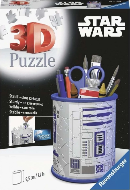 Portapenne 3D Puzzle Star Wars R2-D2