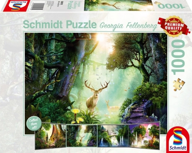 Puzzle Schmidt Cervo Nella Foresta 1000 Pezzi