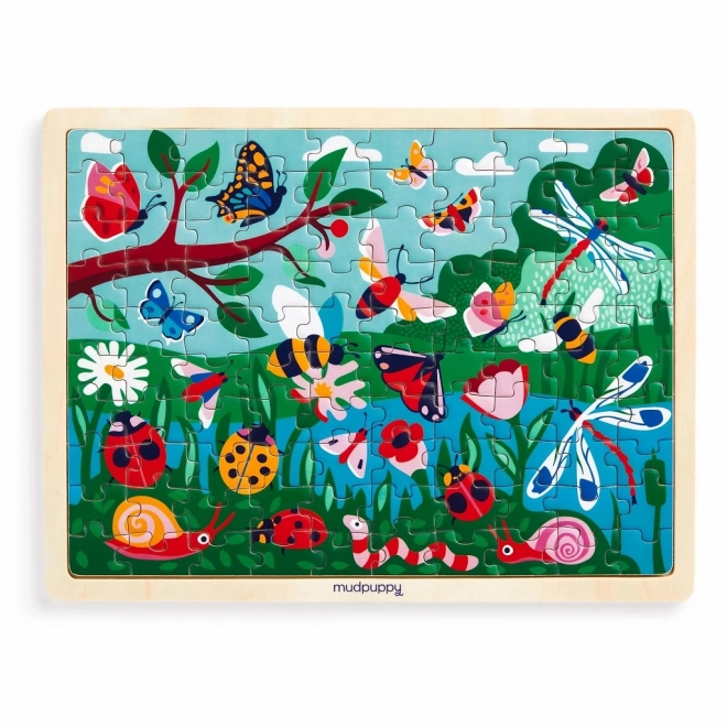 Puzzle in Legno Mudpuppy Vita in Giardino 100 Pezzi