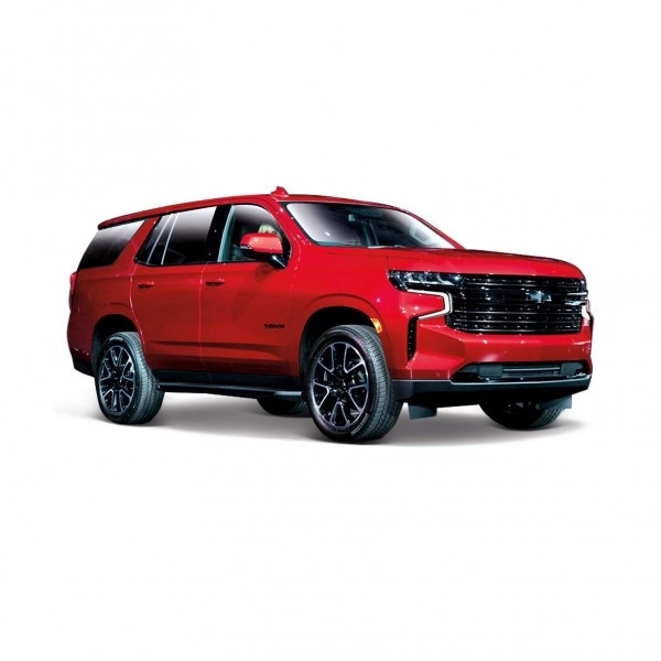 Modello in scala Chevrolet Tahoe 2021 rosso