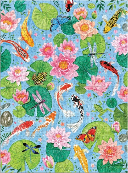 Puzzle stagno di koi 1000 pezzi Galison