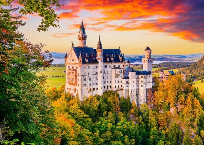 Puzzle Neuschwanstein Autunno 1000 Pezzi