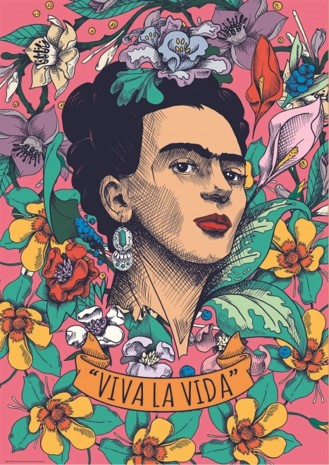 Puzzle Frida Kahlo Viva la Vida 500 Pezzi