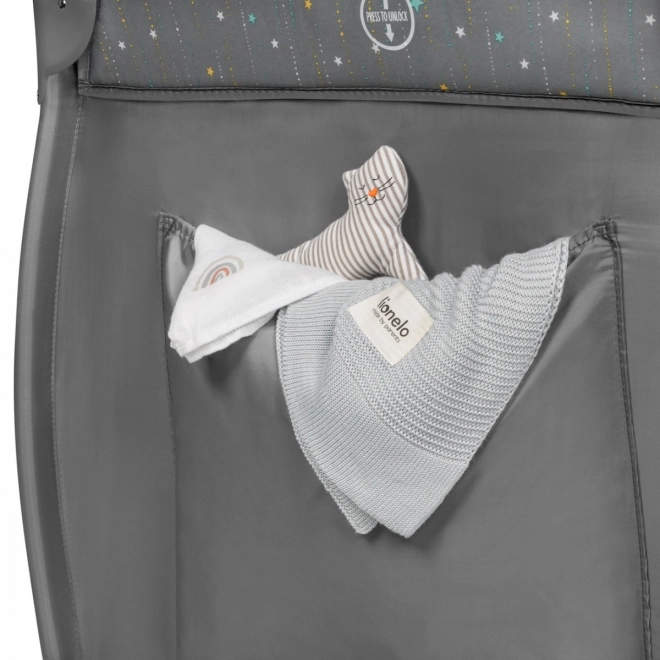 Lettino da Viaggio Lionelo Stefi Plus grigio multicolore