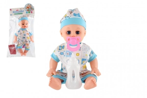 Bambola Bambina Baby 32cm Beve e Piange con Accessori